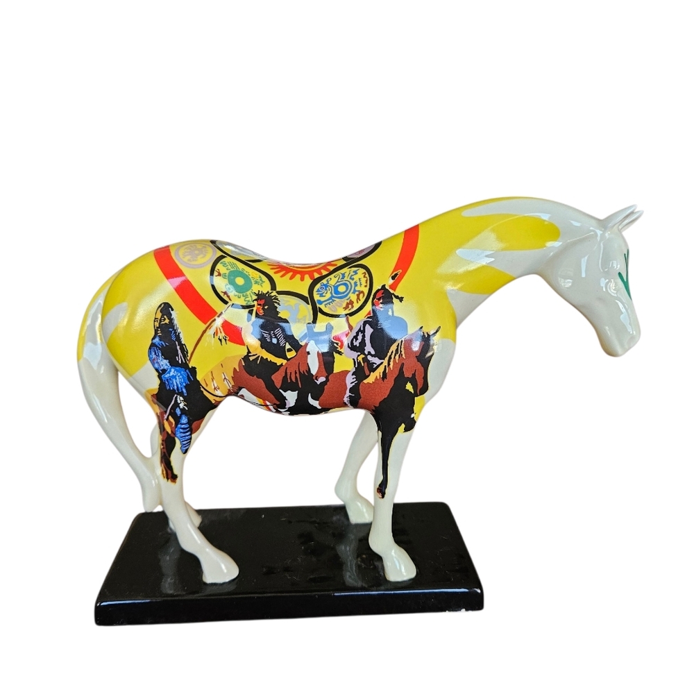 The Trail Of Painted Ponies Unity 1468 2003  Horse Statue Westand